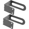 Mipcase Acciaio Porta al Bilancia 2 in Parete Pezzi Carbonio da Bagno | Montaggio senza Fori, Base Antiscivolo Larga, per Bilance Digitali e Grasso Corporeo