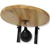 LeeQinersw Attrezzatura da Speed Ball Pera Piattaforma Supporto Parete Struttura in Acciaio Legno E Pu con Montaggio a Muro E per Colpi, style to 2
