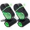 Jognee 2 segnalatori di abboccata per canna da pesca, con luce LED e suono, adatto per canne da pesca, sensore di abboccata portatile