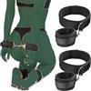 yilemeiyile Set Nylon Pezzi Set Fascia elastica per gambe aperte in nylon nero, per esercizi yoga da collo a coscia D6-8P25