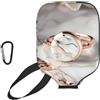 YQxwJL Copertura per pagaia in neoprene con stampa in oro rosa marmo bianco, custodia protettiva con cerniera con tasca in rete e moschettone