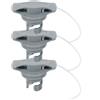 Beaupretty Gommone Barca Tappo Valvola PVC 3pcs Grigio per Kayak e Paddle Board