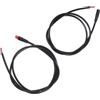 HOMOBABE Cavo Segnale Bici 2 Pin Maschio e Femmina Nero PVC | Modifica Bicicletta e Ciclismo a Lunga Distanza, Plug And Play, Trasmissione Stabile