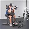 Lidzopas Sedia romana resistente 2 in 1 e panca da preacher Wave, panca fitness regolabile per iperestensione con supporti per bilanciere, forza completa del corpo, braccia, addominali, schiena