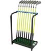 Cuisaincraty Supporto da golf, organizer per club, 9 fori | Acrilico ferro plastica, base rialzata, tappeto erboso, antiscivolo, 50x27.5x72cm, 3.8kg, casa giardino garage terreno