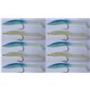 generico esche artificiali gomma esca silicone pesca traina spinning mare raglou anguilline kit 10 pezzi cm. 7,5