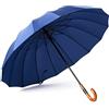Generic CMBSSTFC Ombrelli Ombrelli Ombrello da Golf Automatico Aperto Ventilato Extra Large Antivento Ombrelli da Sole e Pioggia per Uomo Donna Ombrello Antivento Forte (Color : A, Size : 48 inch)