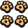 LIFKOME Ammortizzatore per Racchetta da Tennis, 4 Pezzi, Silicone Arancia | Forma Zampa di Gatto, Mantiene la Sensibilità, per Tornei e Campi Indoor, Uso per Principianti