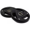 PH Fitness Set di dischi Tri-Grip da 10 kg in ghisa con attacco da 50 mm e manici ergonomici, antiscivolo, qualità da studio per allenamento con forza, powerlifting e crossfit