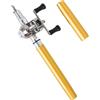 Purokise Canna da Pesca Telescopica con Mulinello, Design Penna Portatile Fibra | Canna in Fibra di Vetro Ad Alta Rigidita Mulinello in Acciaio Inox Design Penna Compatta Chiusa 21cm Aperta 95cm