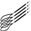 GALPADA 4 Pezzi Cinghie Elastiche per Guanti da Sci con Clip Metalliche,