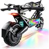 MIWEN 11 Monopattino Elettrico Adulto Scooter - 48V 18.2Ah 50-55KM di Autonomia monopattino elettrico adulti Off road monopattino elettrico Pieghevole e Smorzamento Della Molla 500W 25KM/H