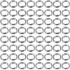Alipis 100 Pezzi Anelli Aperti da Pesca, Split Rings in Acciaio Inox Argento, Rotondi, Doppio Filo, per Esche Dure e Lure, Pesca in Mare e Big Game