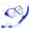 Generic Set da snorkeling per adulti, attrezzatura subacquea professionale con lente in vetro temperato, occhiali di sicurezza, vista panoramica, ideale per nuoto e viaggi, kit 3 in 1