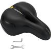 Scinouakpy Sella Bici Comoda, Sella per Bicicletta Ergonomica, Sella MTB in Memory Foam Ammortizzata, Sellino Bici Morbido Uomo Donna, Cuscino Bici per Mountain Bike, E-Bike, Nero e Giallo