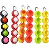 Girftong Borsa portatile per palline da golf con portachiavi per borse | Tiene due palline in modo sicuro, materiale in silicone morbido, previene graffi, accesso rapido durante il gioco