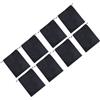 TOYANDONA 8 Pezzi Sacchetto Porta Scarpe Non Tessuto Coulisse Nero | Formato 30x25 Mm, Capienza Ampia, Rinforzo Angolare, Uso per Campeggio e Trasferte
