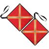 CAZSTYK Bandiera da Traino per Kayak da 2 con Strisce Riflettenti