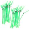 Cabilock 40 Pezzi Divisore da Pesca Connettore, Forchetta e Curva in ABS | Strumento Verde in Metallo, per Filo Trecciato da Pesca, Design Ordinato e Grovigli