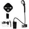 Genérico Doccia da campeggio, pompa da campeggio, ricaricabile | Doccia maglietta con display LED per camper, escursionismo, viaggi, zaino per lavaggio auto, bagno, animali domestici