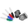 TOYANDONA 6 Pezzi Strumento Marcatore per Palline da Golf, Set | Abs e Ferro, Assistenza All'allineamento e Marcatura Precisa, per Allenamento e Gioco Casuale