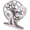 Cabilock Mulinello da Pesca a Mosca in Lega, Leggero, Argento | Scorrimento Molto Fluido, Capienza Ampia del Filo, Design Portatile, Presa Confortevole per Pesca