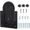 FABULETTA Supporto da parete per bersaglio in plastica robusta, set di montaggio con viti per bersagli standard ed elettronici, supporto stabile per casa e pub, nero