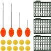 Croch Set di fermi per boilie, pellet e esche per pesca alla carpa, forme miste per boilies, pellet e mais, grande assortimento per pescatori di carpa