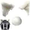 Generisch Copricapo con orecchie di gatto, copricapo per moto con orecchie di gatto | Cuffie per casco con orecchie di gatto, per moto, bicicletta, superfici lisce, per snowboard