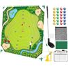 Generic Gioco di golf del cortile con le palle del tappeto di colpire la pratica | Set di giochi da golf per allenamento all'aperto per bambini adulti golfisti principianti cortile interno prato campo guida