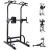 ISE Power Tower Barra di Trazione, per Sedia Romana, Altezza Regolabile, Multifunzione, Dips, Addominali, Stazione di Sollevamento a Casa, Braccioli, Fitness, 150 Kg