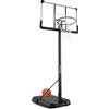 Generic Canestro da basket portatile con bordo staccabile e altezza regolabile, tabellone da 111,8 cm, per interni ed esterni
