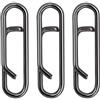 OROOTL Clip da Pesca Power Clips, 100pcs in Acciaio Inox Pesca Snap Clip ad Alta Resistenza Esca Rapida Clip Connettore Pesca Veloce Snap Clip per Acqua Dolce Salata Bass Pike