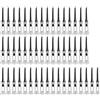 TKOWTB 50Pcs Golf Tee Doppio Strato di Plastica Palla Tee Morbido Bassa Resistenza Golf Seat Golf Strumento di Formazione Nero