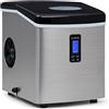 Klarstein Macchina Ghiaccio Secco Alimentare 3.3L, Professionale, 15kg, Cubetti di 2 Dimensioni, Display LED, per Casa, Cocktail