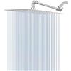 NearMoon Soffione doccia a pioggia da 30,5 cm con braccio di estensione regolabile da 27,9 cm, grande soffione in acciaio inox ad alto flusso, copertura completa del corpo