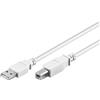 Manhattan Cavo USB 2.0 A / B 3 m Bianco