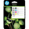 Hp Cartuccia a getto d'inchiostro Hp 903 12.4ml 4.5ml 300pagine 315pagine Nero Ciano Magenta Giallo 4pz [6ZC73AE#LS1]