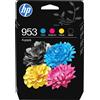 Hp Cartuccia a getto d'inchiostro Hp 953 9ml 20ml 630pagine 900pagine Nero Ciano Magenta Giallo 4pz [6ZC69AE#LS1]