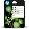 Hp Cartuccia a getto d'inchiostro Hp 924 400pagine 500pagine Nero Ciano Magenta Giallo 4pz [6C3Z1NE#LS1]