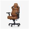 Andaseat Sedia gaming Andaseat Kaiser 4 V2 Bentley Brown gaming Ergonomica Braccioli 6D Marrone