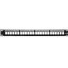 LEVITON Pannello Leviton QuickPort 24 porte 19'' 1RU per 24 RJ45S Nero [49255-L24]