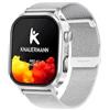 Smartwatch Knauermann Pro 4 Ultra BT Milanaise 22mm Argento [B0H5KVSB8C]