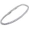 Swarovski Bracciale Swarovski Tennis Deluxe da donna in argento con cristalli trasparen...