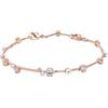Swarovski Bracciale tennis Swarovski Constella con perle di cristallo e oro rosa...