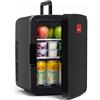 SENSIOHOME 10L Mini refrigeratore e riscaldatore | Compatibilità alimentazione AC + DC - Spina UK & EU | Compatto, portatile e silenzioso, Per la casa, camera da letto, auto, auto, vacanze (Nero)