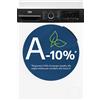 Beko b300 BMWEP8147DB: Lavatrice 8kg, classe A-10%, 1400giri, linea estetica NX, motore inverter, Display Touch, colore Bianco,
