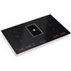 FABER S.p.A. Galileo BK Glass NG A830 Nero Da incasso 83 cm Piano cottura a induzione 4 Fornello(i) Cappa da incasso