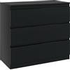 HOMCOM Comò 3 cassetti, Mobile contenitore dal design essenziale per camera, interno, 80l x 39P x 73H cm | Aosom Italy