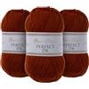 Utopia Crafts DK Double Knitting Yarn 3x 100g (Cherry Wood)